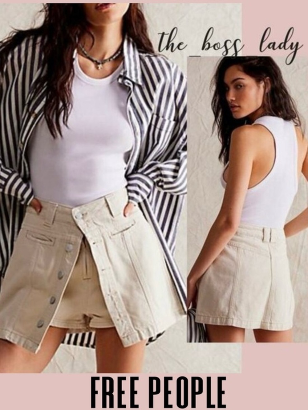 Free People skirt skort shorts denim cotton 27 boho streetwear summer spring